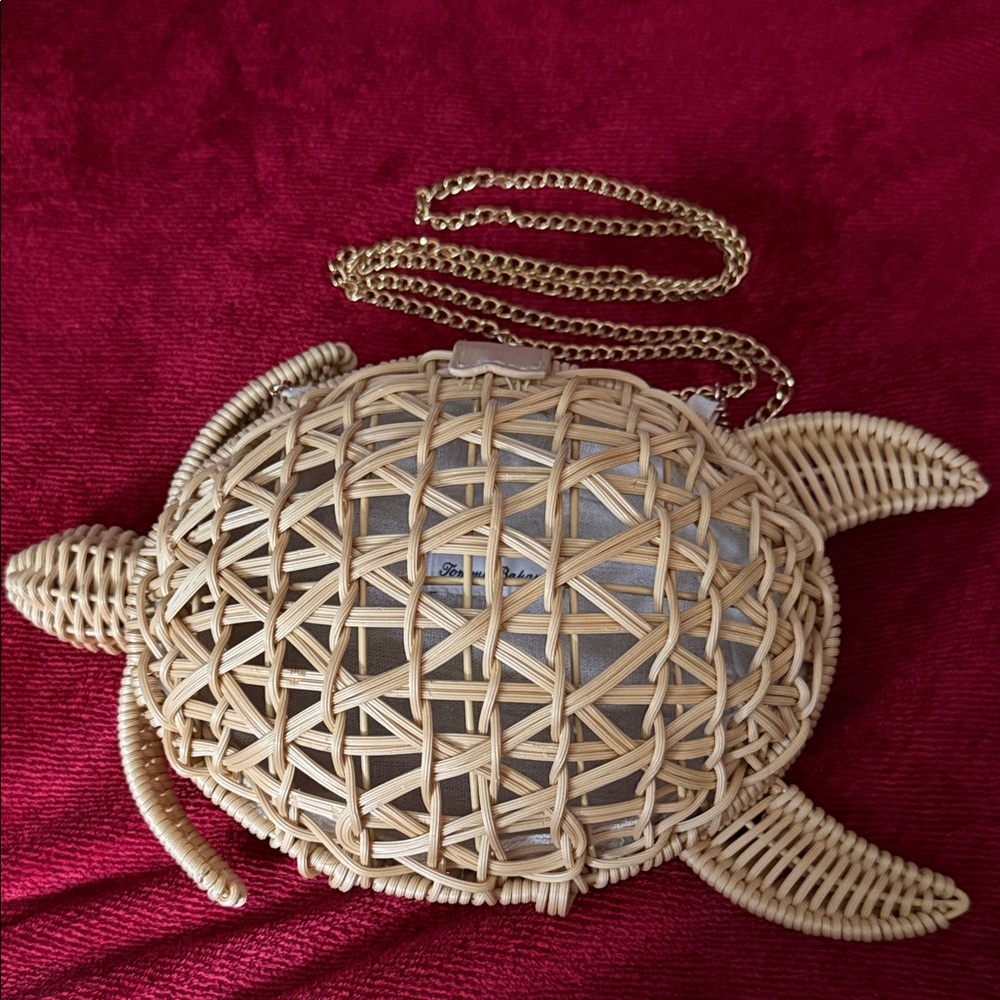 Tommy Bahama Tan Turtle Crossbody Bag